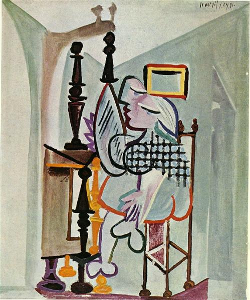 Pablo Picasso Classical Paintings Woman By The Dresser